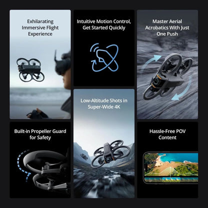 4K FPV Camera Drone With Goggles And Motion Controller