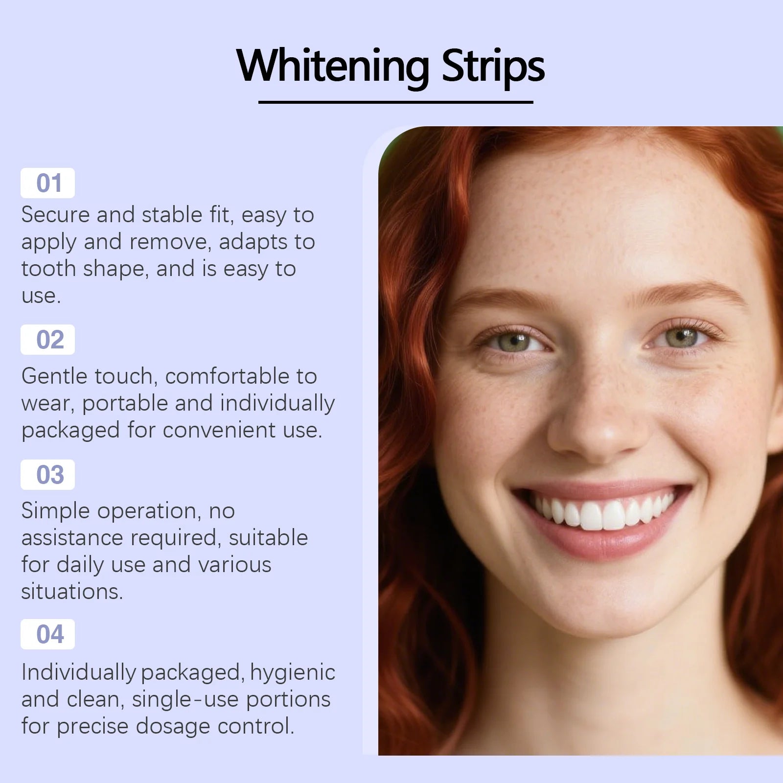 Purple Teeth Whitening Strips – Fresh Breath & Stain Removal - EverGrowMarkeplace