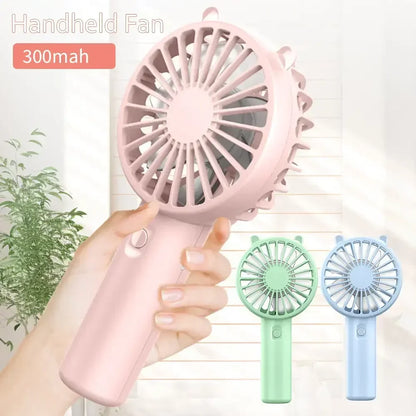 Mini Portable USB Handheld Fan – Quiet Rechargeable Cooling