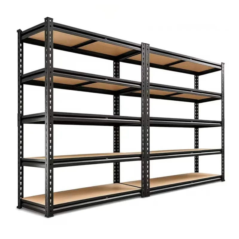 5-Tier Garage Shelving Rack with Slim Depth Metal Frame