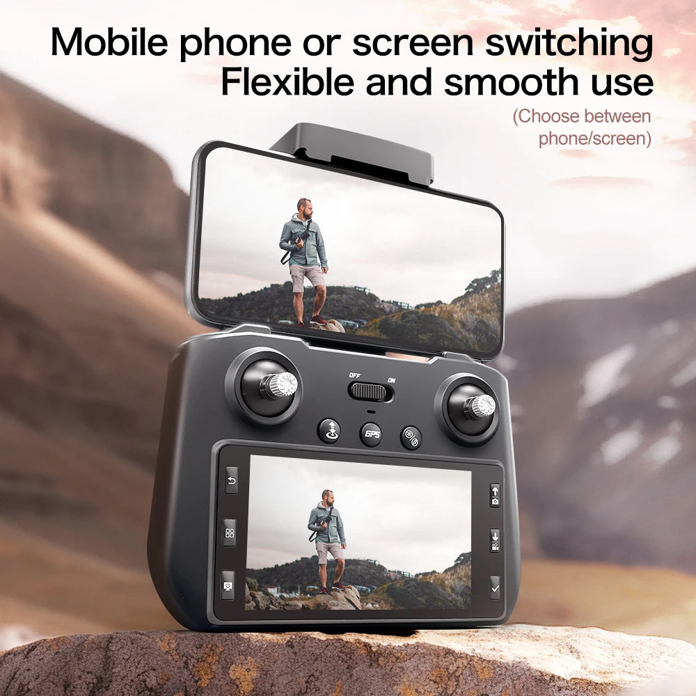 8K GPS Camera Drone With Screen – Brushless Foldable FPV