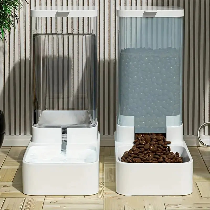 Automatic Dog Feeder and Water Dispenser Set 3.8L