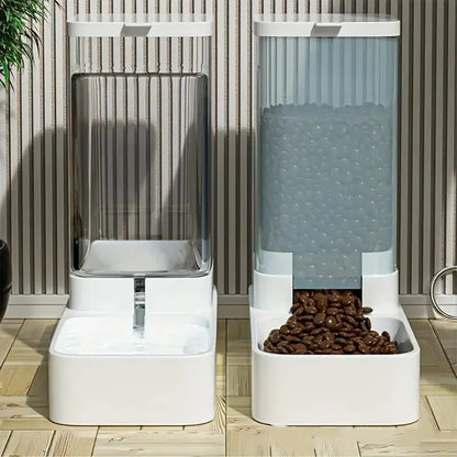 Automatic Dog Feeder and Water Dispenser Set 3.8L