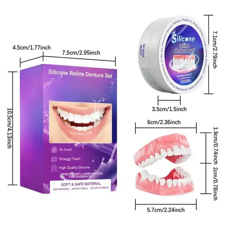 Denture Reliner Kit for Comfortable Custom Fit at Home - EverGrowMarkeplace