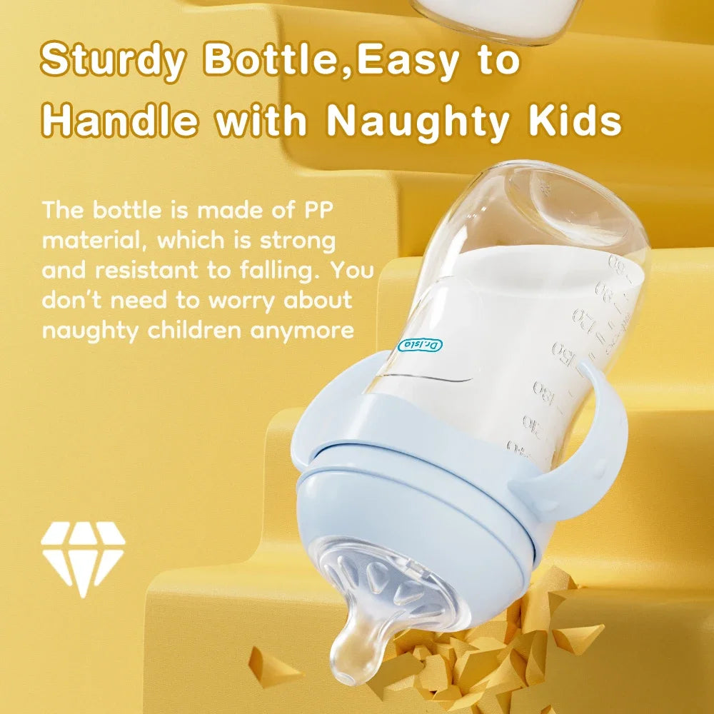 BPA-Free Baby Feeding Bottle with Handles and Anti-Colic - EverGrowMarkeplace