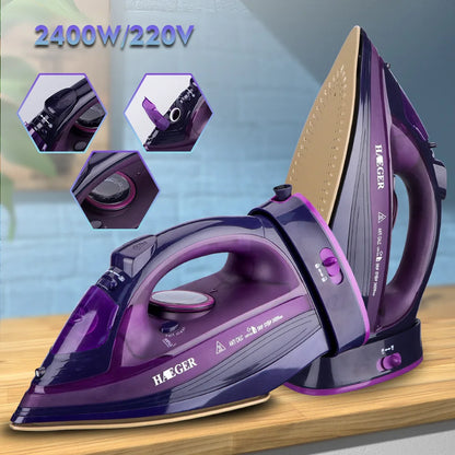 Wireless Steam Iron for Clothes 2400W With 350 ml Tank - EverGrowMarkeplace
