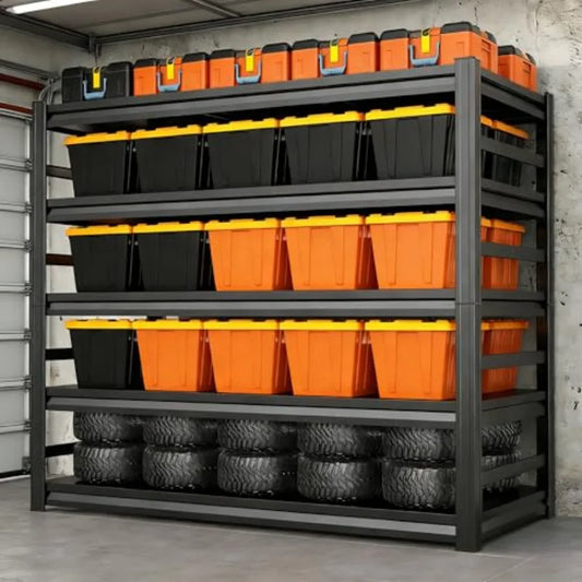 5-Tier Heavy Duty Garage Shelving Rack 3000 lb Capacity