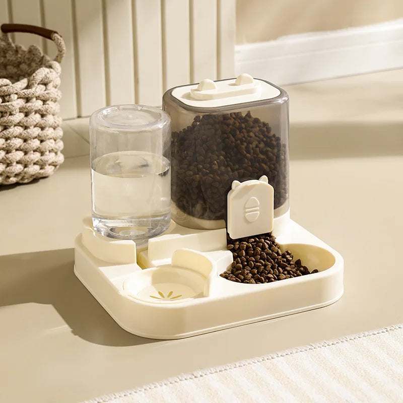 Automatic Pet Feeder Bowl with Water Dispenser