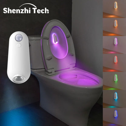 LED Motion Sensor Toilet Night Light With 8 Colors - EverGrowMarkeplace