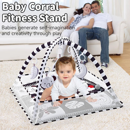 Baby Play Gym Activity Mat with Hanging Toys - EverGrowMarkeplace