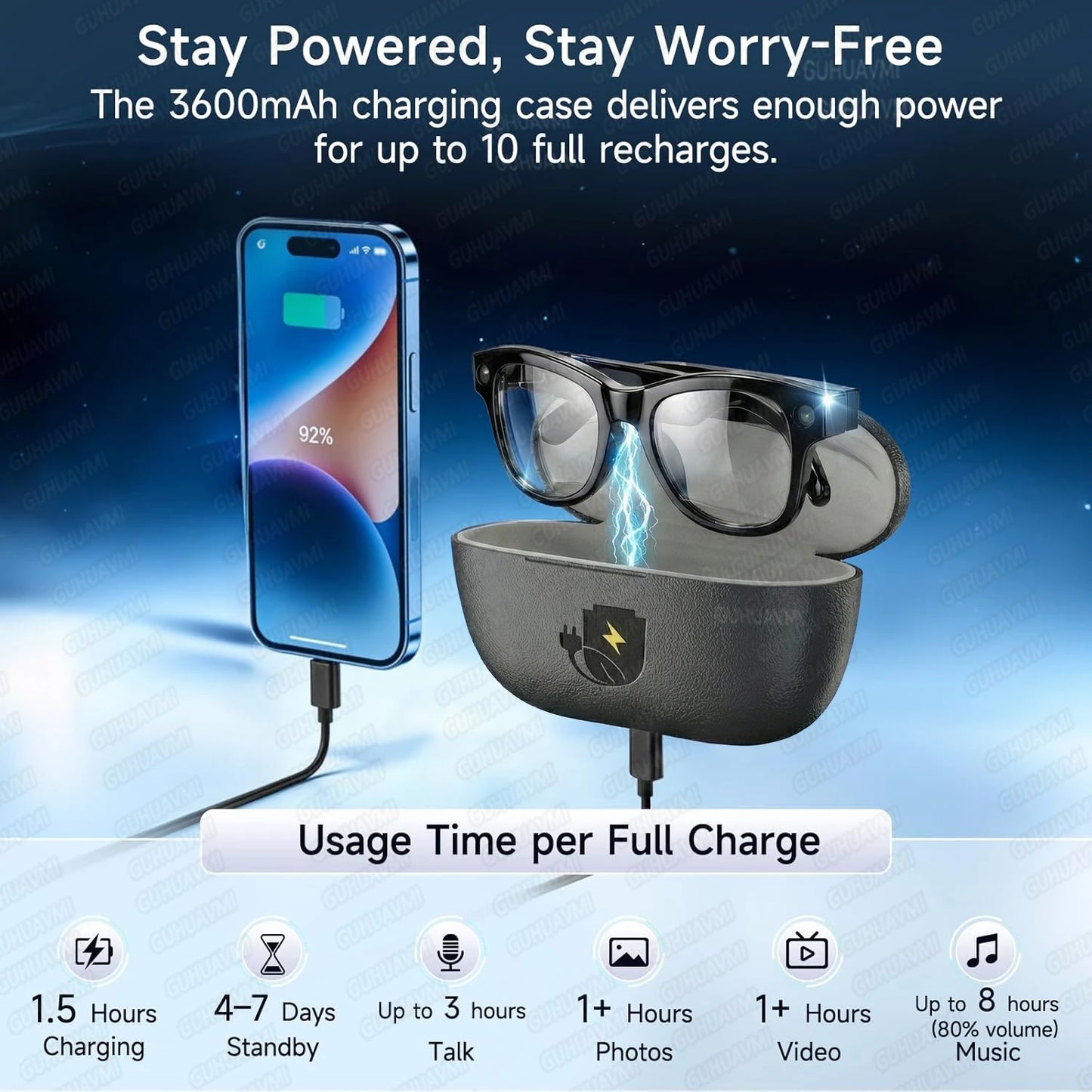 AI Smart Glasses with 4K Camera and Translation
