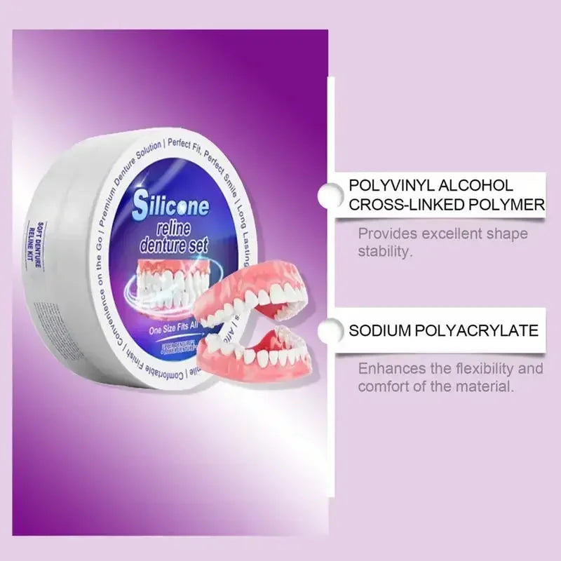 Denture Reliner Kit for Comfortable Custom Fit at Home - EverGrowMarkeplace