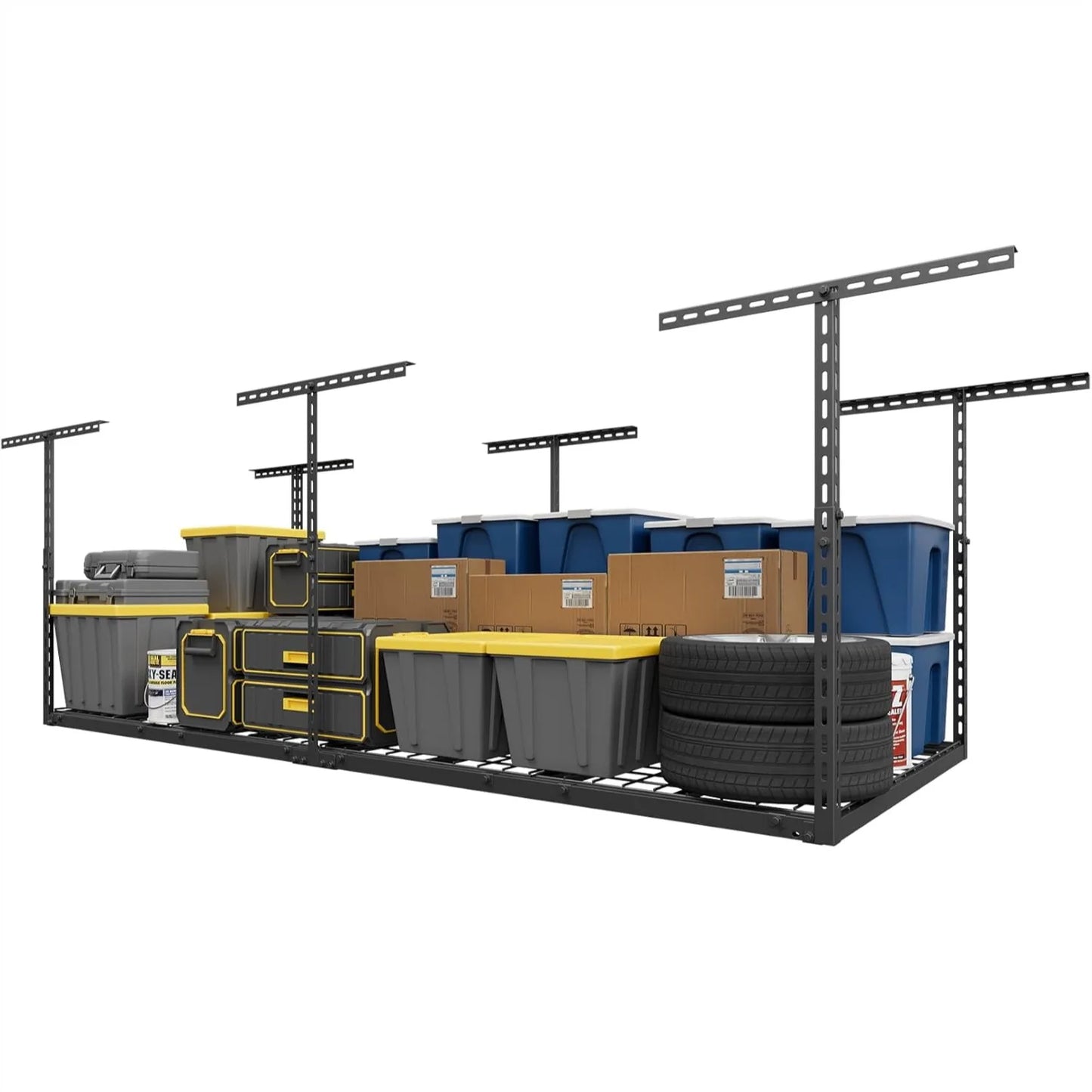 3x8 ft Overhead Garage Storage Rack 26–40 in Adjustable