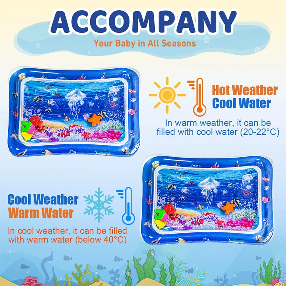 Inflatable Baby Water Play Mat – Tummy Time Toy