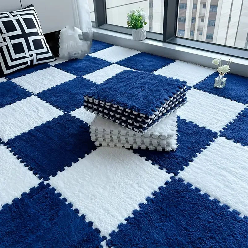 Soft Interlocking Baby Play Mat Tiles – Fluffy Foam Rug Set - EverGrowMarkeplace