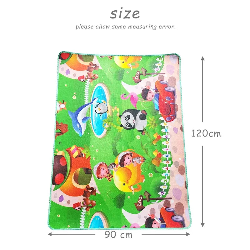 Foldable Baby Play Mat 120×90 cm – Waterproof Foam Rug - EverGrowMarkeplace