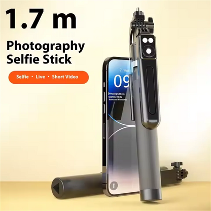 Bluetooth Selfie Stick Tripod with Light and Remote - EverGrowMarkeplace
