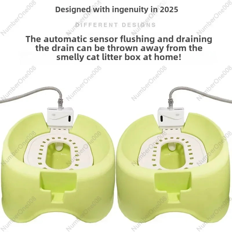 Automatic Self-Cleaning Cat Litter Box With Odor Control