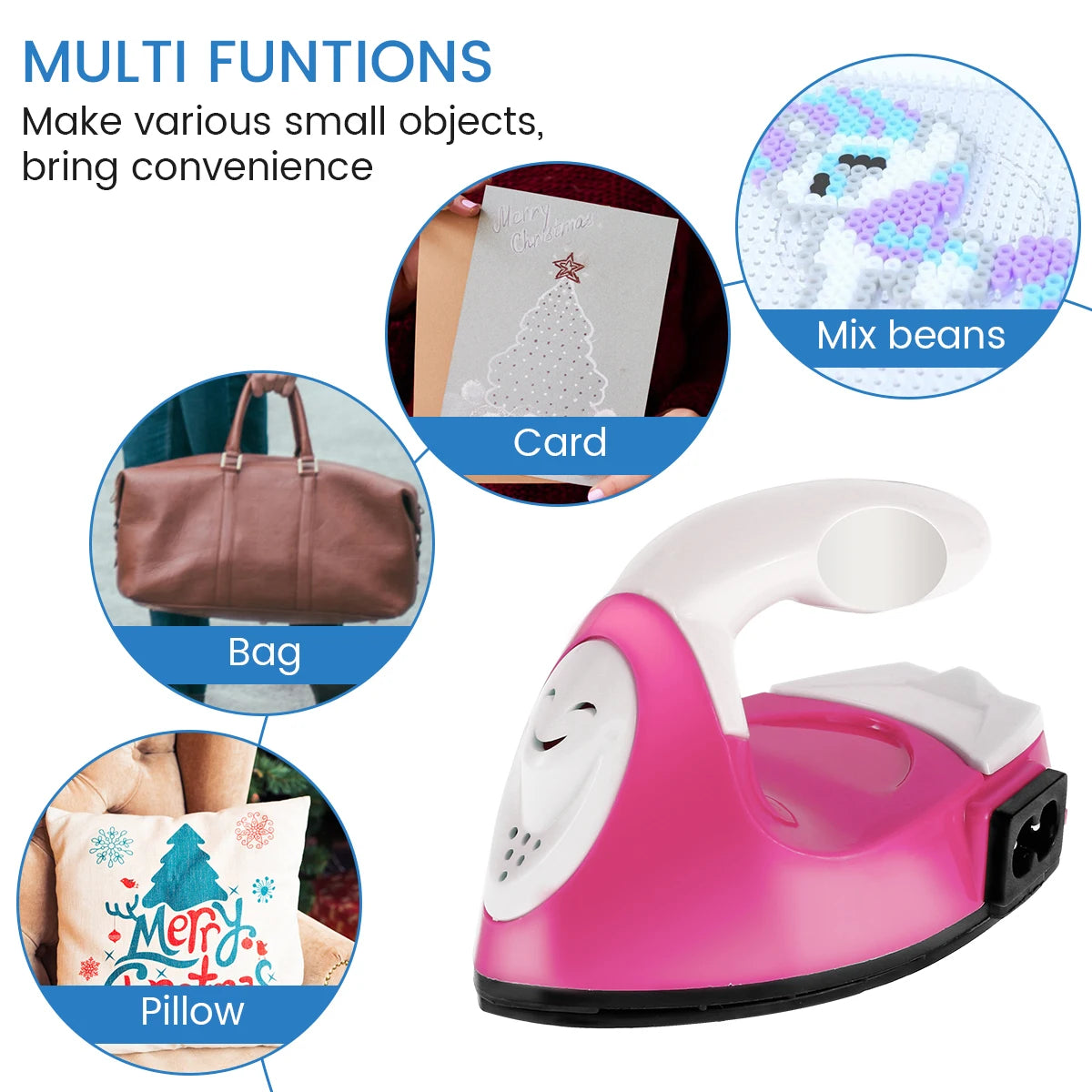 Mini Craft Heat Press Iron with Silicone Insulation Pad - EverGrowMarkeplace