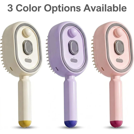 Electric Spray Scalp Massager Comb – Self-Cleaning