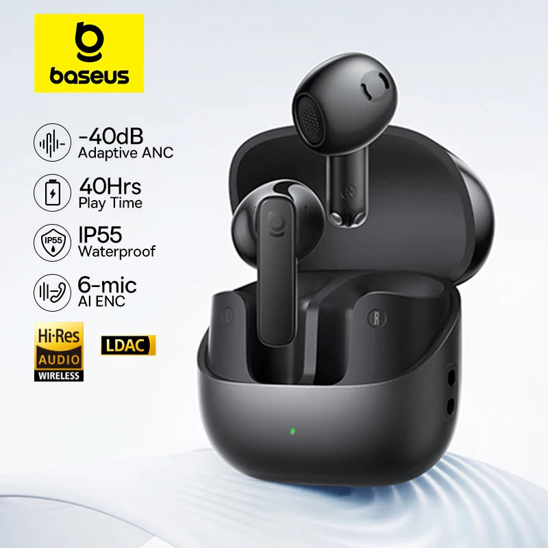 Wireless ANC Earbuds With LDAC Hi-Res Audio and Deep Bass