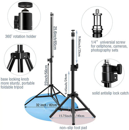LED Ring Light With Tripod Stand And Phone Holder - EverGrowMarkeplace