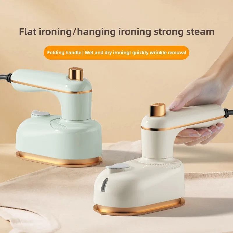 Mini Handheld Steam Iron – Portable Flat & Hanging Use - EverGrowMarkeplace
