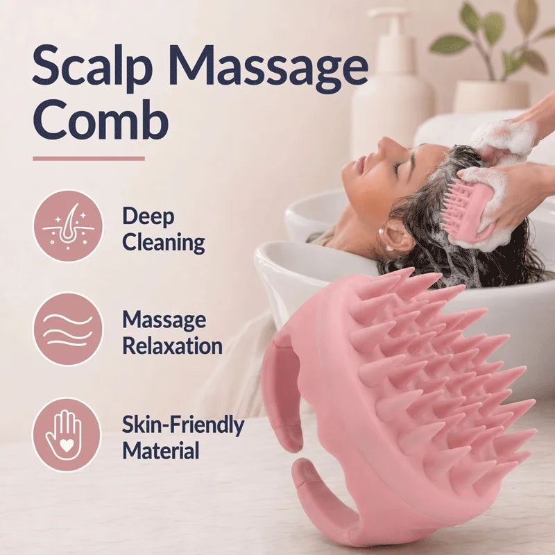 Hair Scalp Massager Shampoo Brush for Dandruff & Relief