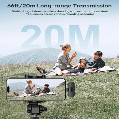 Wireless Lavalier Microphone Kit for iPhone – Dual Noise Reduction - EverGrowMarkeplace