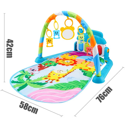 Baby Piano Play Gym Mat With Music And Lights - EverGrowMarkeplace