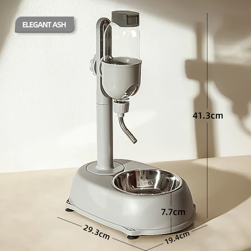 Automatic Pet Water Dispenser Bowl With Food Container