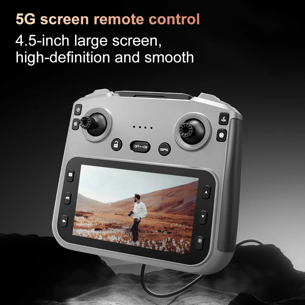 8K GPS Camera Drone With Screen – Foldable FPV Quadcopter