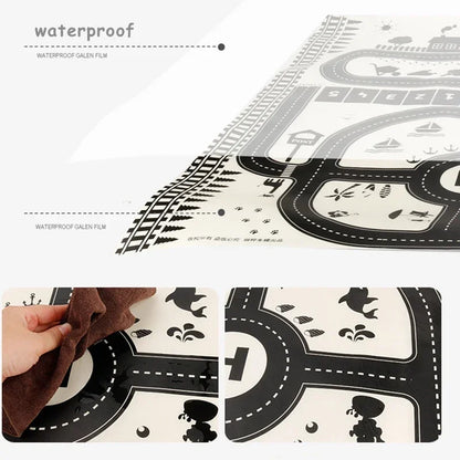Kids City Traffic Play Mat – Waterproof Educational Rug