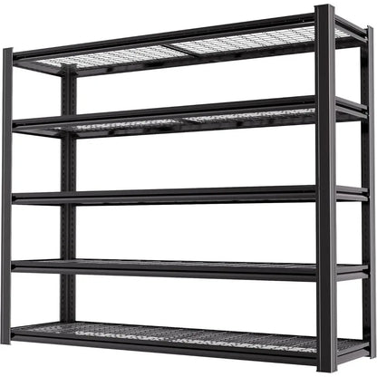 Heavy-Duty Metal Garage Shelving Unit 72x62x24 – 5-Tier
