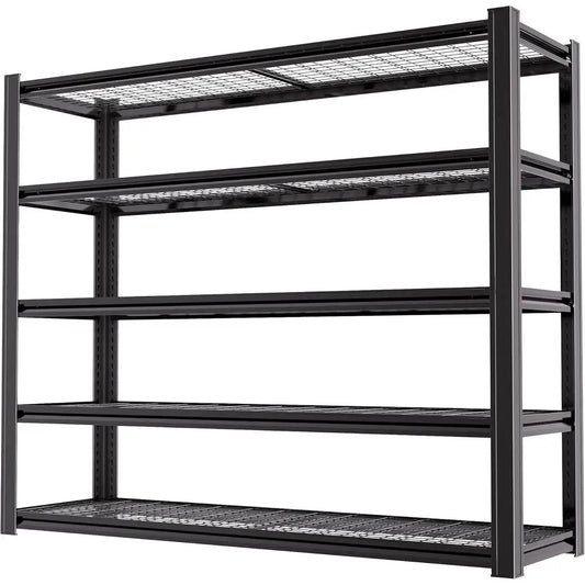 Heavy-Duty Metal Garage Shelving Unit 72x62x24 – 5-Tier