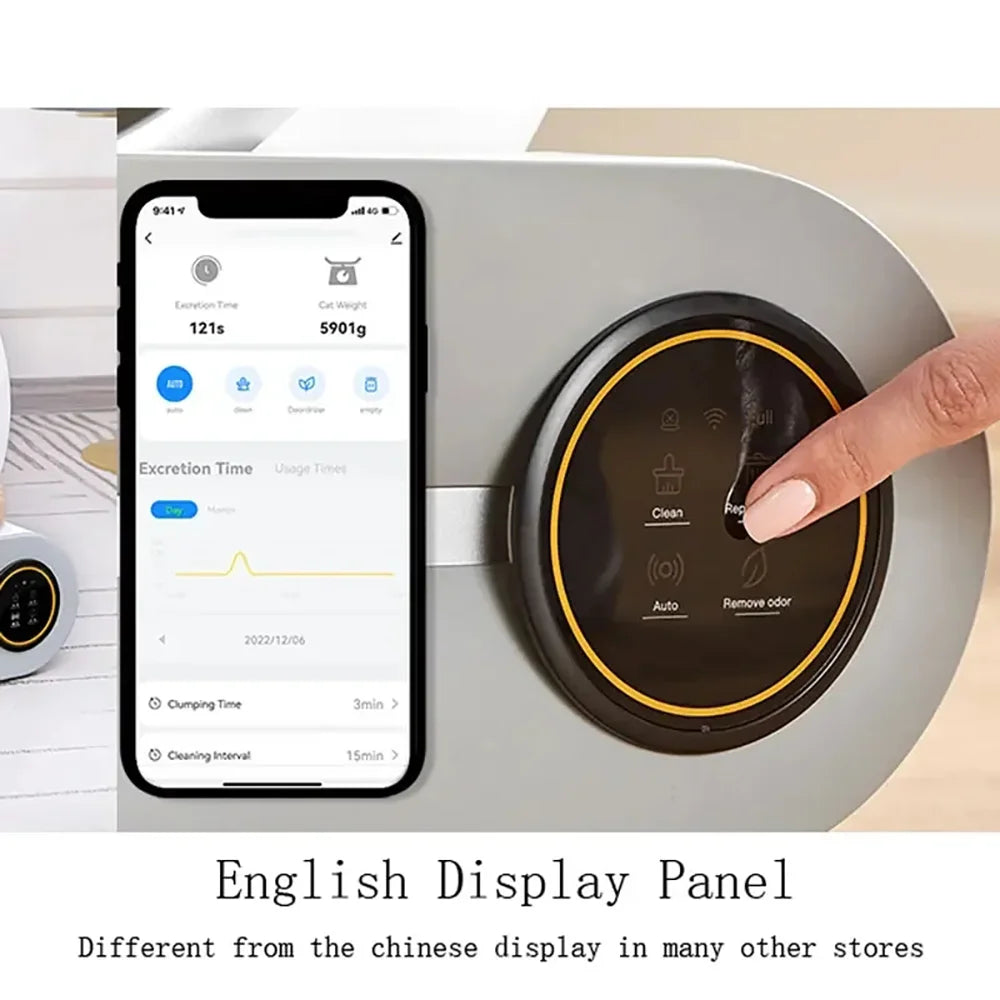 Automatic Smart Cat Litter Box – Self-Cleaning Enclosed