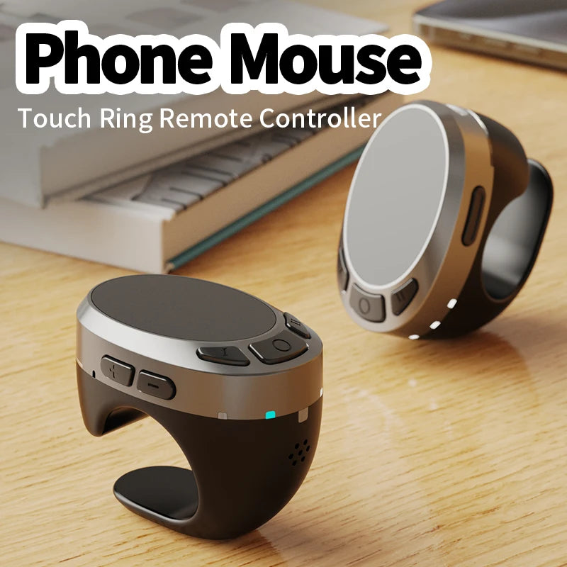 Bluetooth Scrolling Ring Remote With Touchpad Control - EverGrowMarkeplace