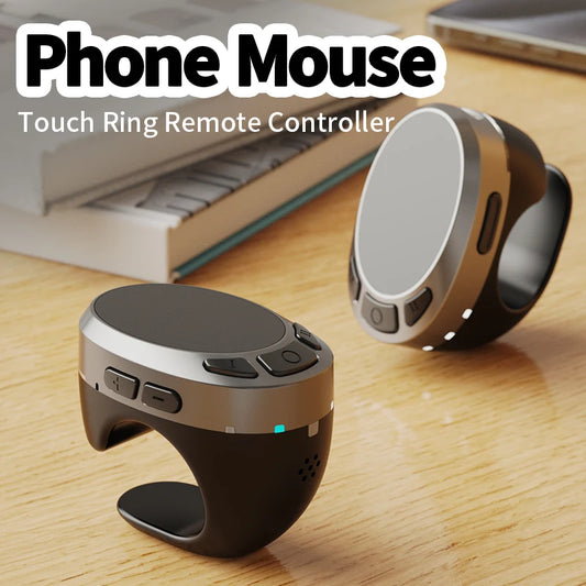 Bluetooth Scrolling Ring Remote With Touchpad Control - EverGrowMarkeplace