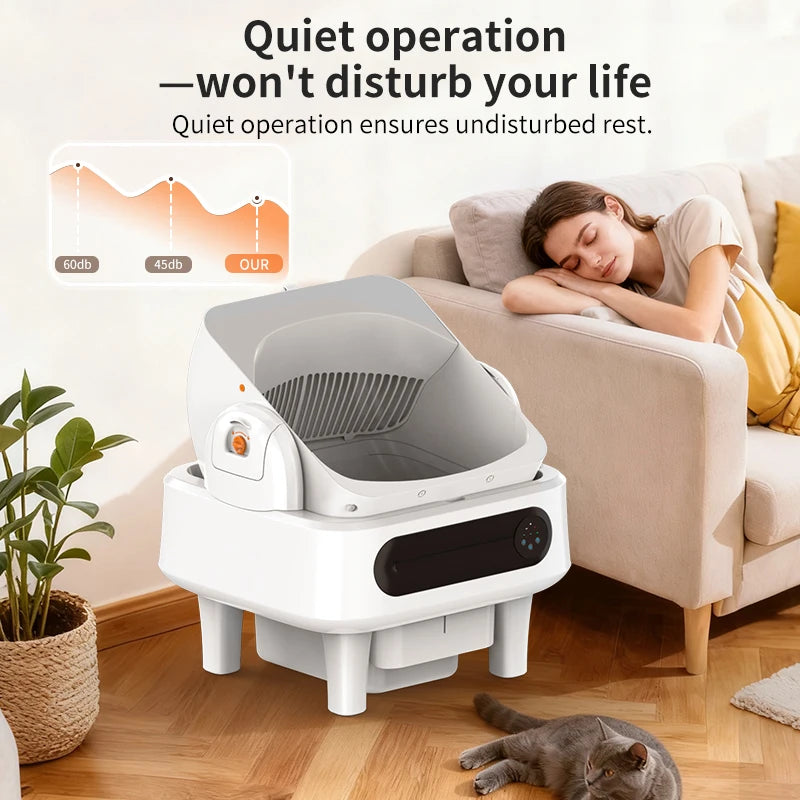 Self-Cleaning Automatic Cat Litter Box – Smart Semi-Closed Design