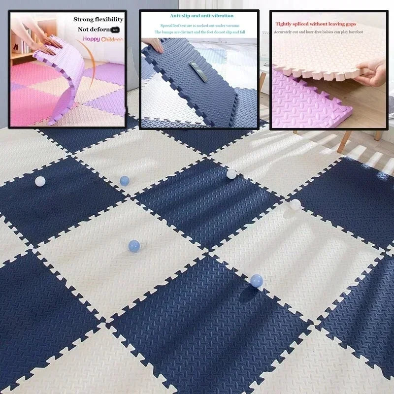 Interlocking Foam Baby Play Mat – Soft Puzzle Floor Tiles - EverGrowMarkeplace