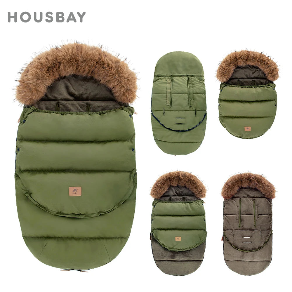 Universal Baby Stroller Footmuff – Windproof Winter Sack - EverGrowMarkeplace