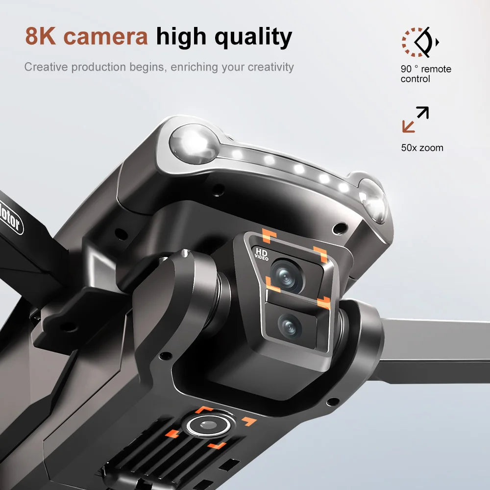 8K GPS Camera Drone With Screen – Foldable FPV Quadcopter