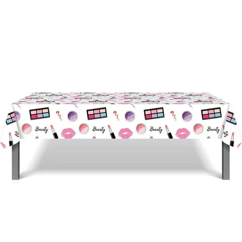 Spa Makeup Party Disposable Tableware Set for Events - EverGrowMarkeplace