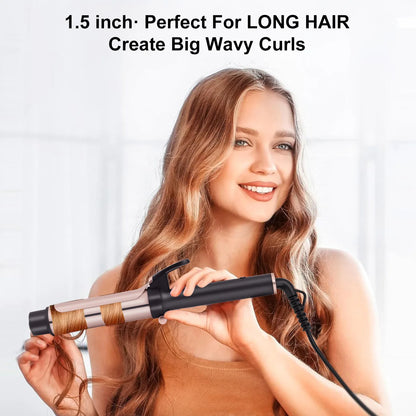 Ceramic Curling Iron for Women – 3-Temperature Hair Curler