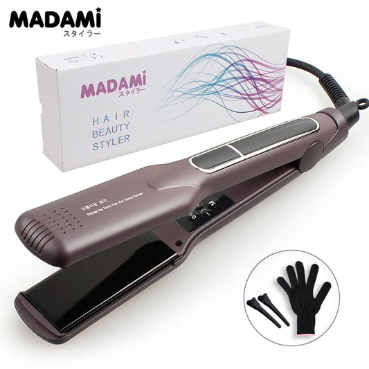 Tourmaline Ceramic Hair Straightener – Wide Floating Plates