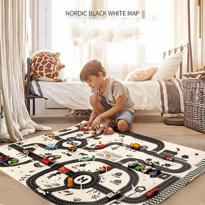 Kids City Traffic Play Mat – Waterproof Educational Rug