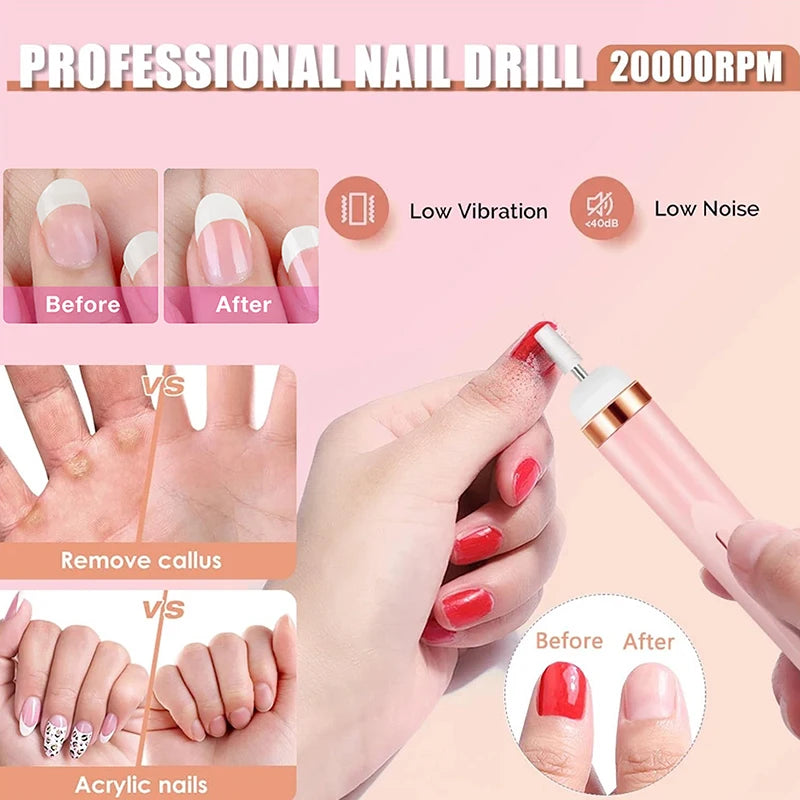 Rechargeable Electric Nail Drill Kit – 5-in-1 Cordless - EverGrowMarkeplace