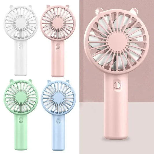 Mini Portable USB Handheld Fan – Quiet Rechargeable Cooling
