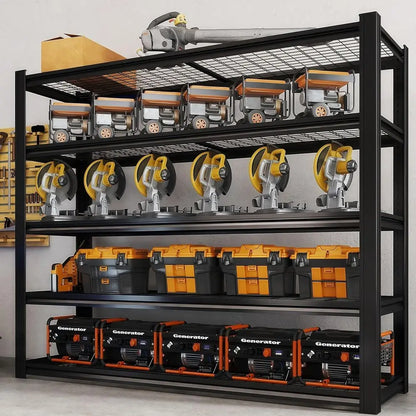 Heavy-Duty Metal Garage Shelving Unit 72x62x24 – 5-Tier